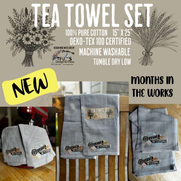 HomeGrown Gillette Wyoming Tea Towel Gift Set