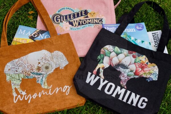 HomeGrown Gillette Wyoming Corduroy Tote Bag - Image 5